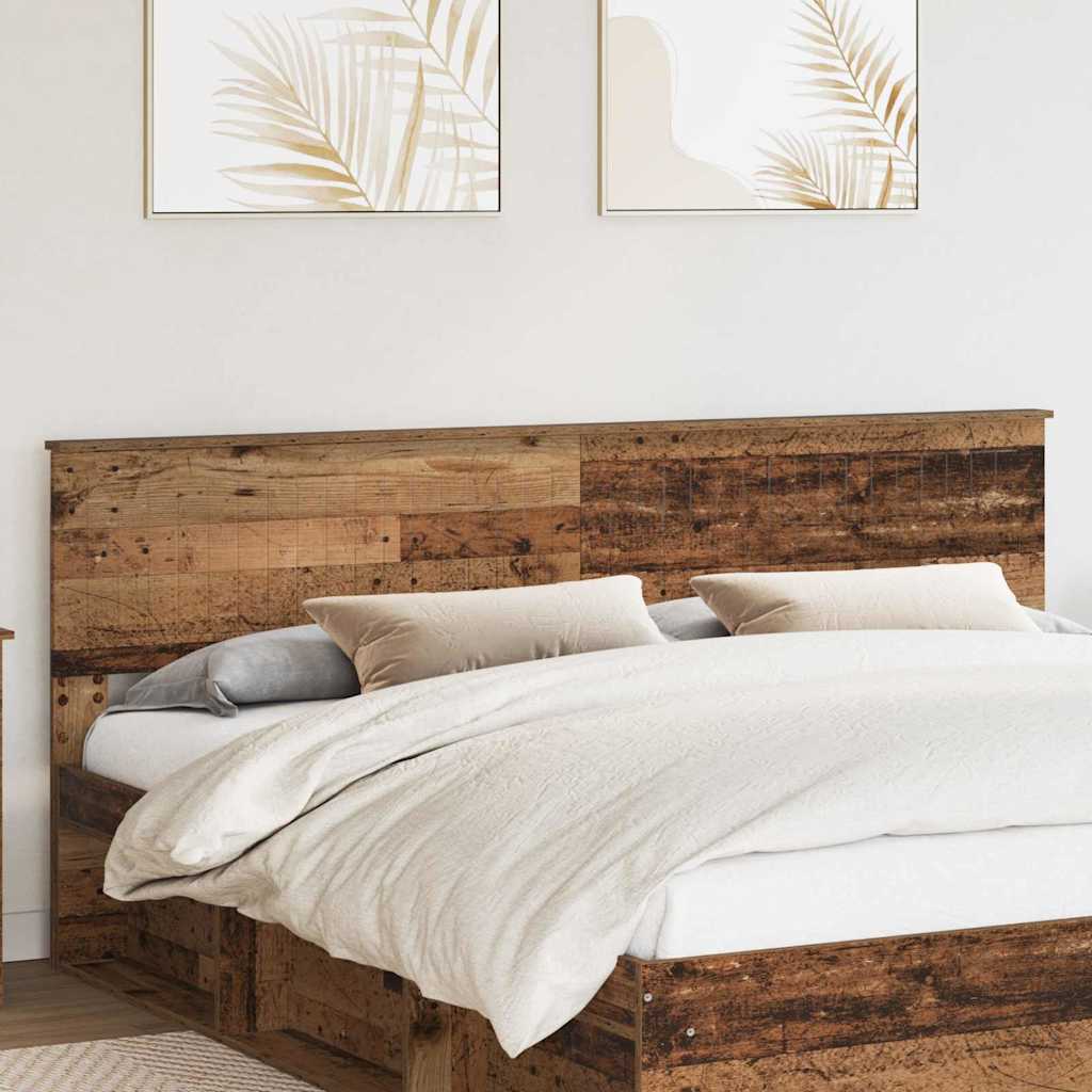 Paturi si accesorii - Tăblie cap cu headboard Lemn Vechi 200 cm Lemn compozit