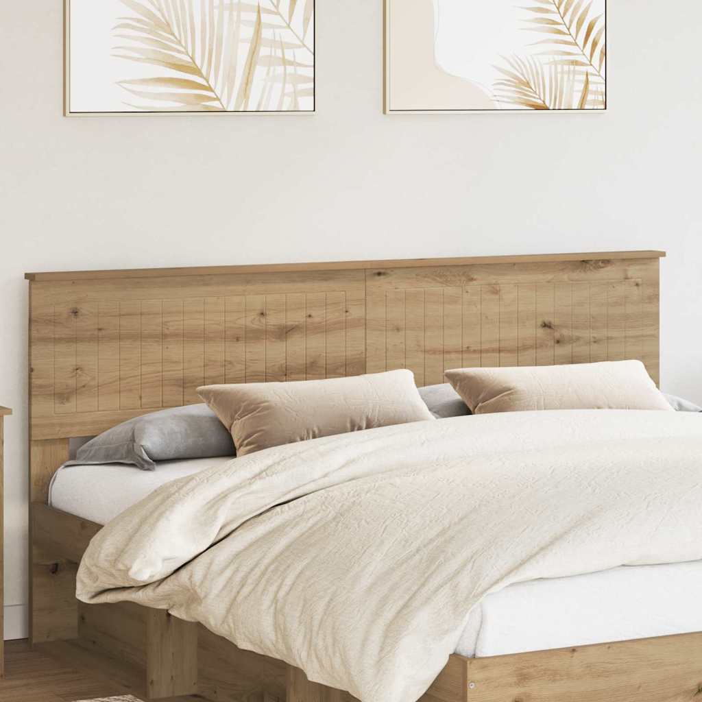 Paturi si accesorii - Tăblie cap cu headboard Stejar Artizanal 180 cm Lemn compozit
