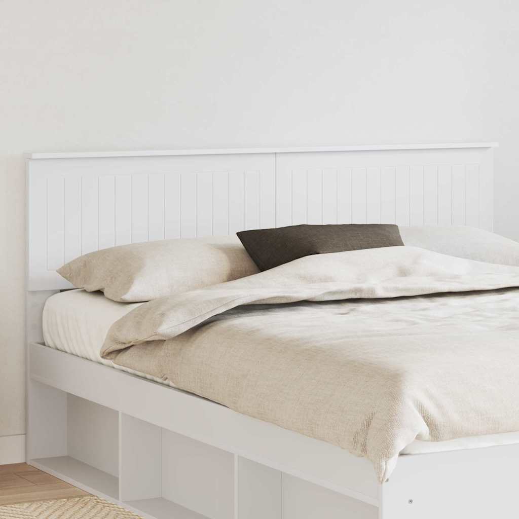 Paturi si accesorii - Tăblie cap cu headboard Alb 160 cm Lemn compozit