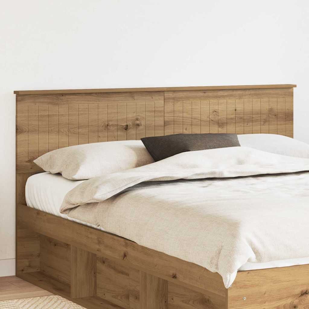 Paturi si accesorii - Tăblie cap cu headboard Stejar Artizanal 160 cm Lemn compozit