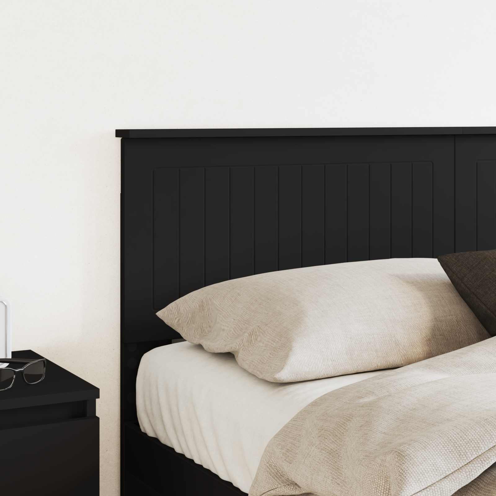 Thumbnail - vidaXL Kopfteil Schwarz Eichen-Optik 150 cm Holzwerkstoff