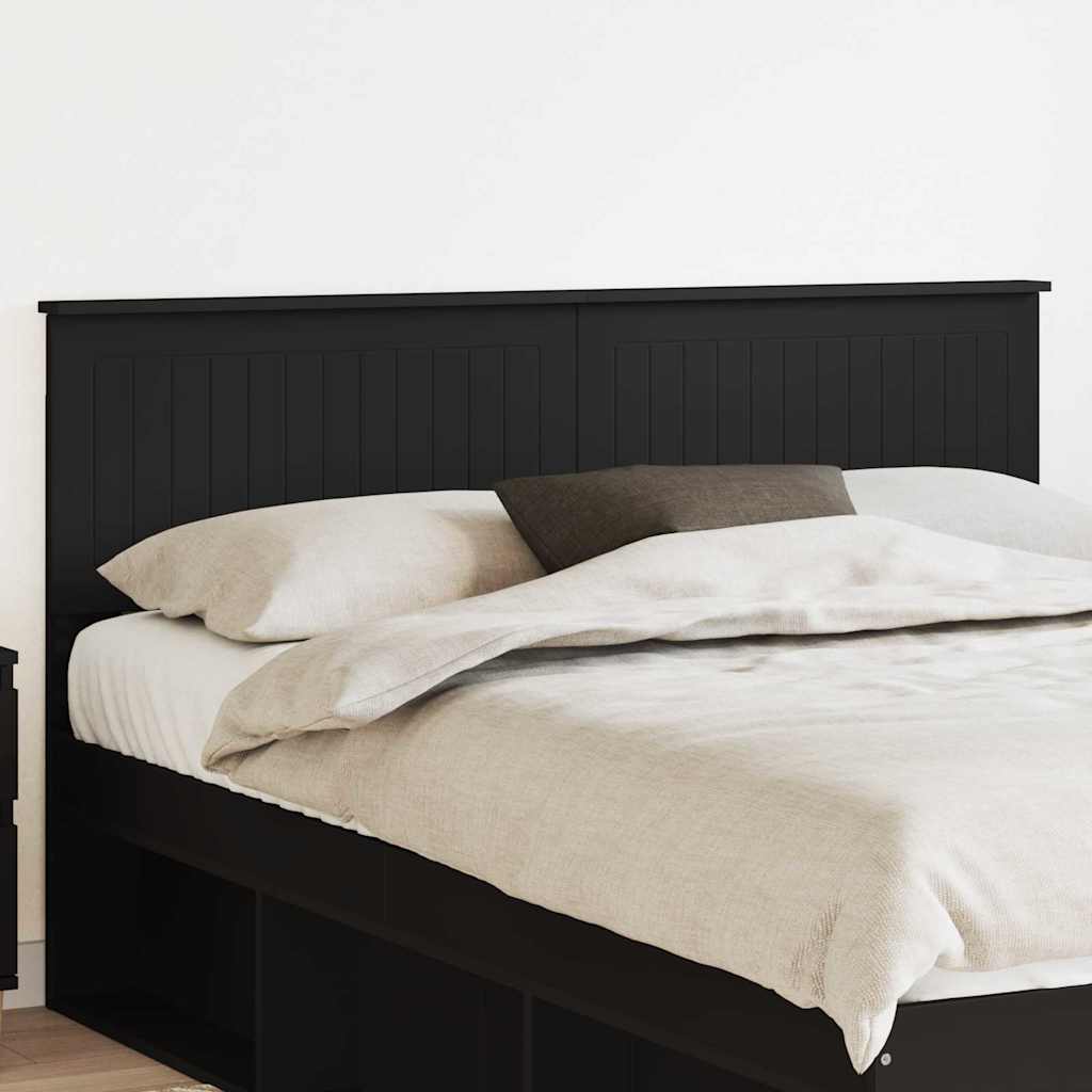 Tăblii de pat - Tăblie cap cu headboard Stejar Negru 150 cm Lemn compozit