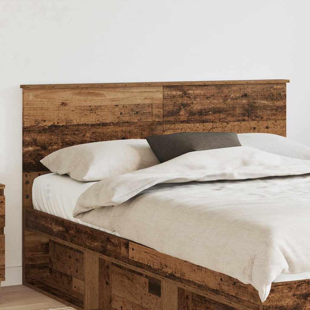 Paturi si accesorii - Tăblie cap cu headboard Lemn Vechi 140 cm Lemn compozit