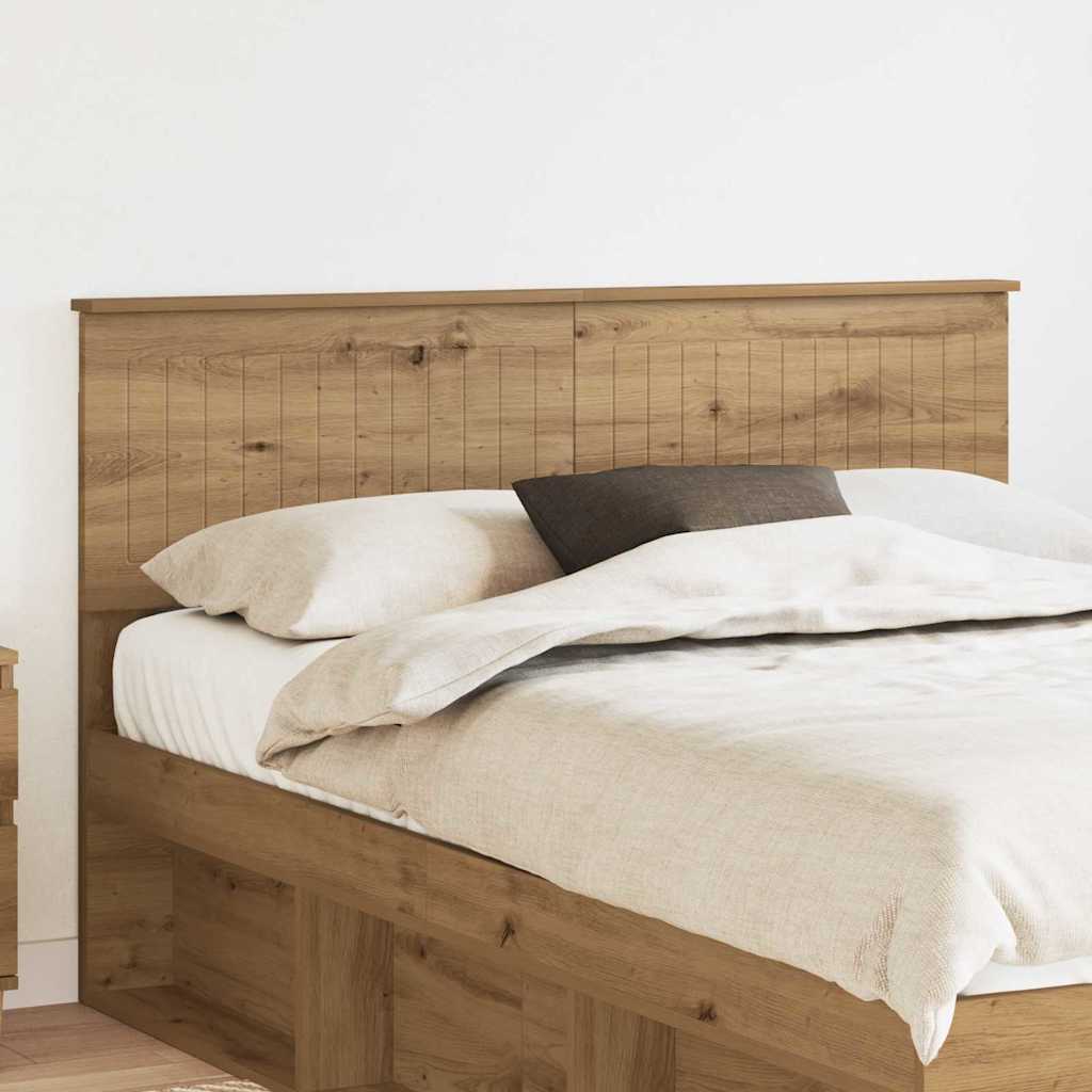 Paturi si accesorii - Tăblie cap cu headboard Stejar Artizanal 140 cm Lemn compozit