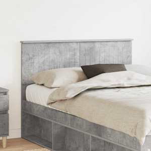 Vzglavje Betonsko siva Konstruiran les