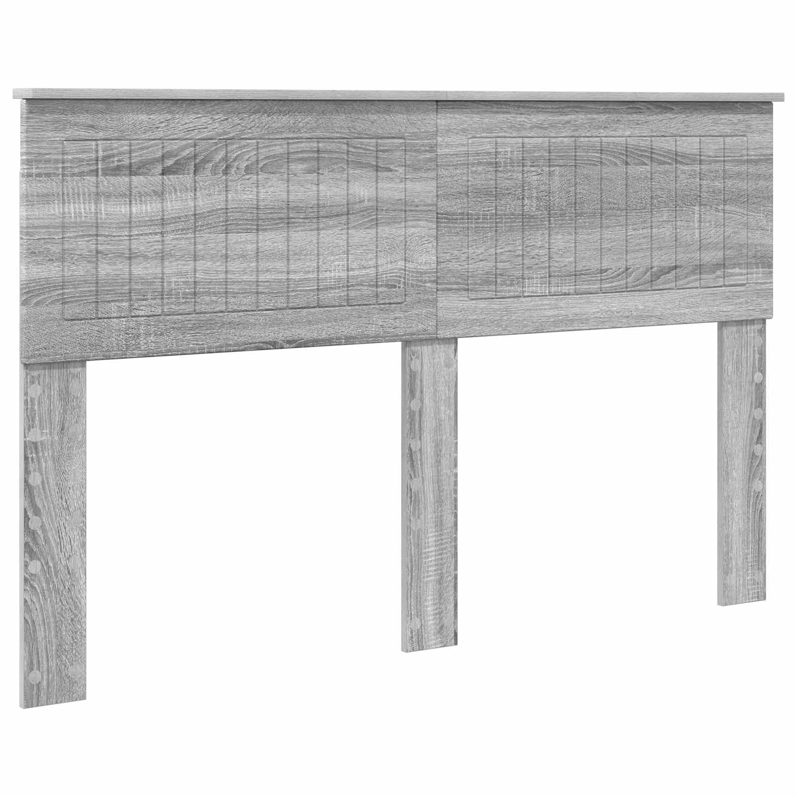 vidaXL Hoofdbord Grijs Sonoma Bewerkt hout, foto 3