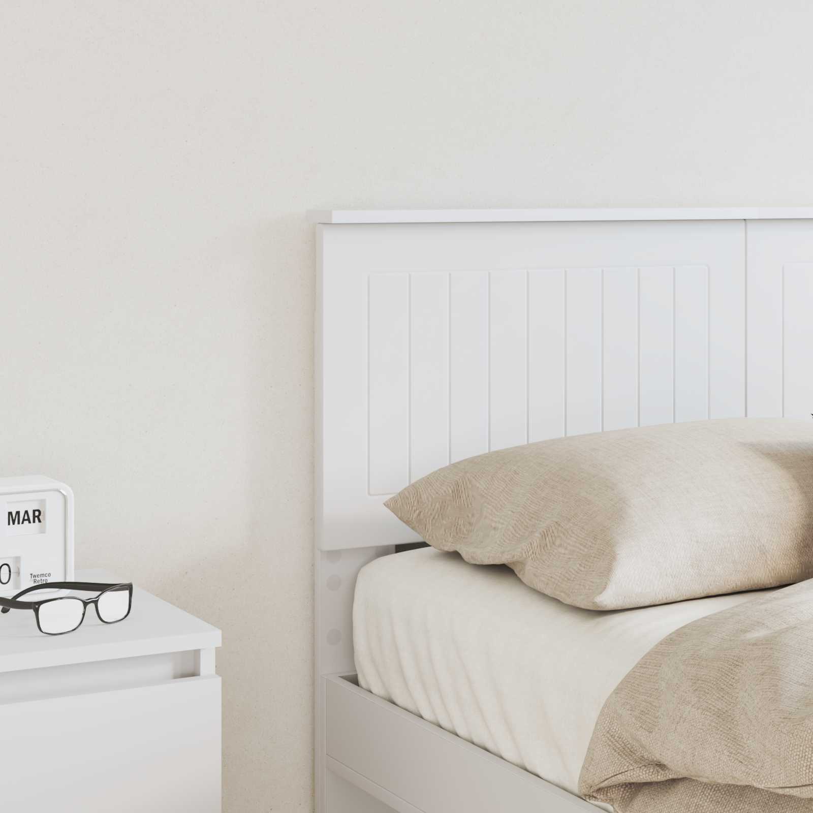 Thumbnail - vidaXL Kopfteil Weiß 120 cm Holzwerkstoff