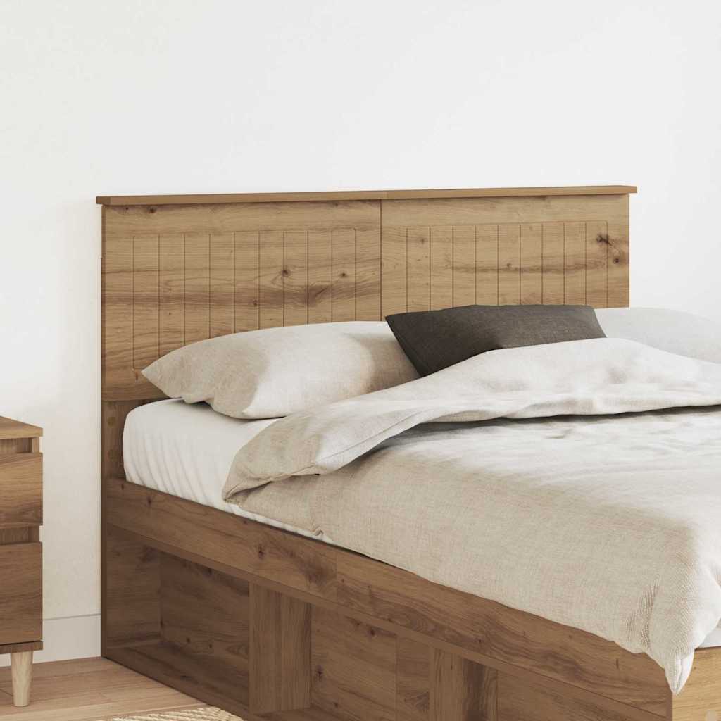 Paturi si accesorii - Tăblie cap cu headboard Stejar Artizanal 120 cm Lemn compozit