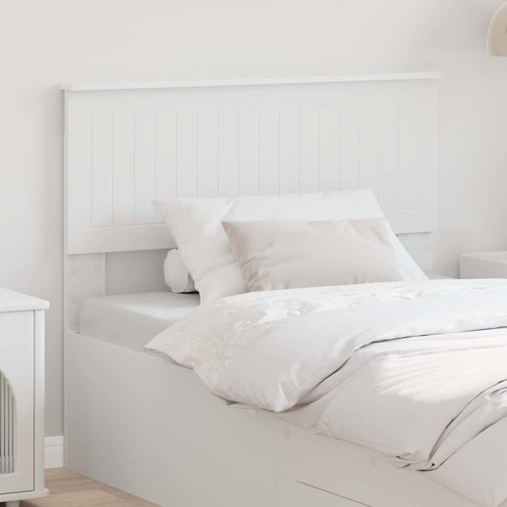 Paturi si accesorii - Tăblie cap cu headboard Alb 100 cm Lemn compozit