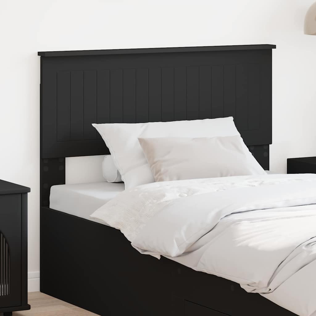 Paturi si accesorii - Tăblie cap cu headboard Stejar Negru 100 cm Lemn compozit