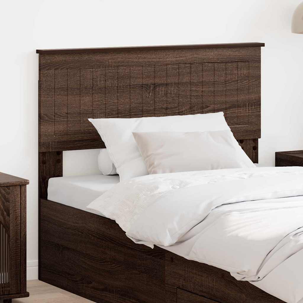 Paturi si accesorii - Tăblie cap cu headboard Stejar închis 100 cm Lemn compozit