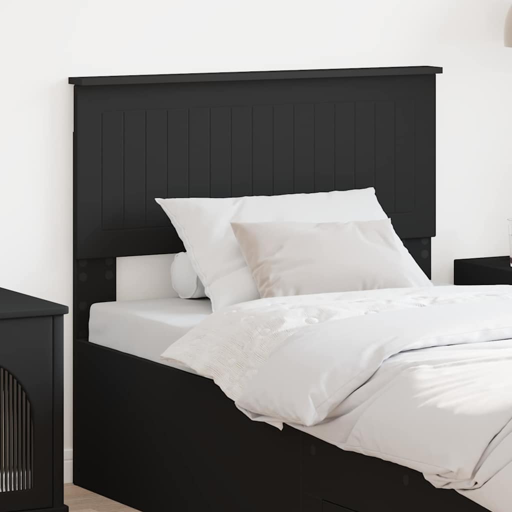 Paturi si accesorii - Tăblie cap cu headboard Stejar Negru 90 cm Lemn compozit