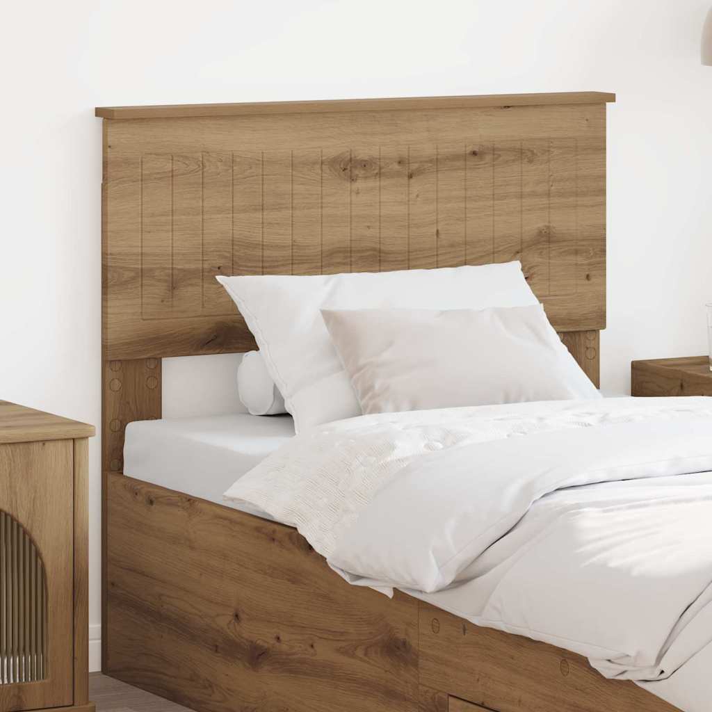 Paturi si accesorii - Tăblie cap cu headboard Stejar Artizanal 90 cm Lemn compozit