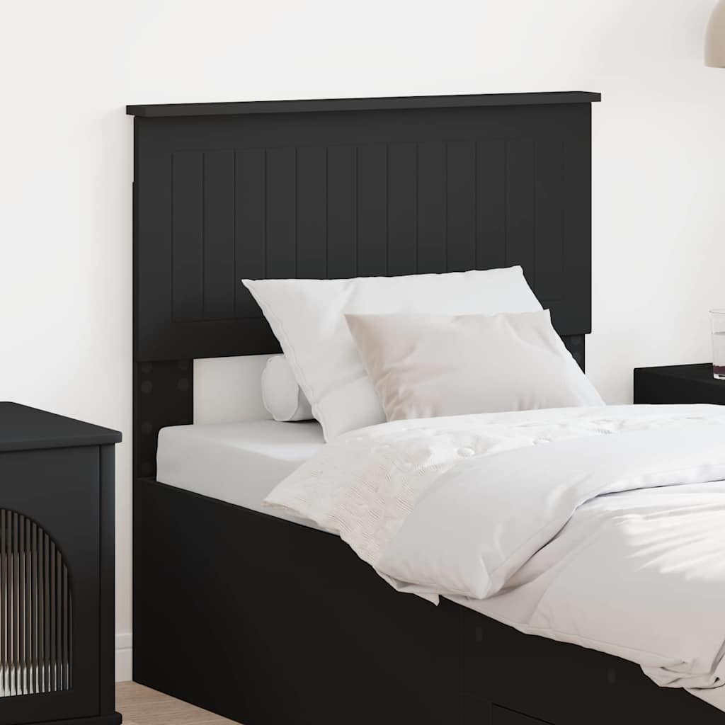 Paturi si accesorii - Tăblie cap cu headboard Stejar Negru 80 cm Lemn compozit