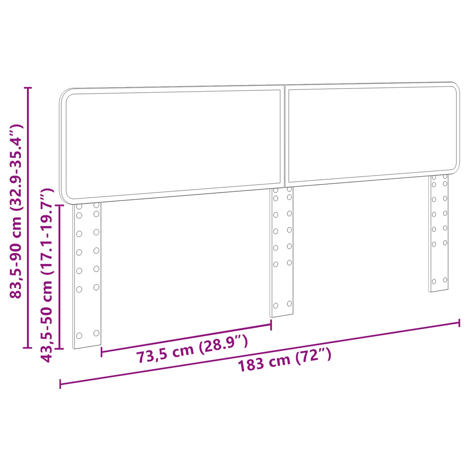Galvgalis Spīdīga Balta 180 cm Inženierijas koks