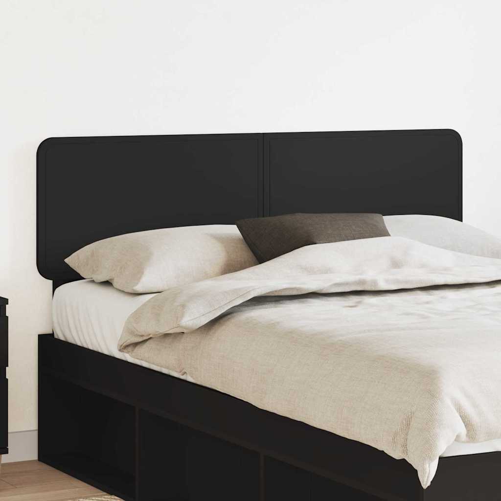 Tăblii de pat - Tăblie cap cu headboard Stejar Negru 160 cm Lemn compozit