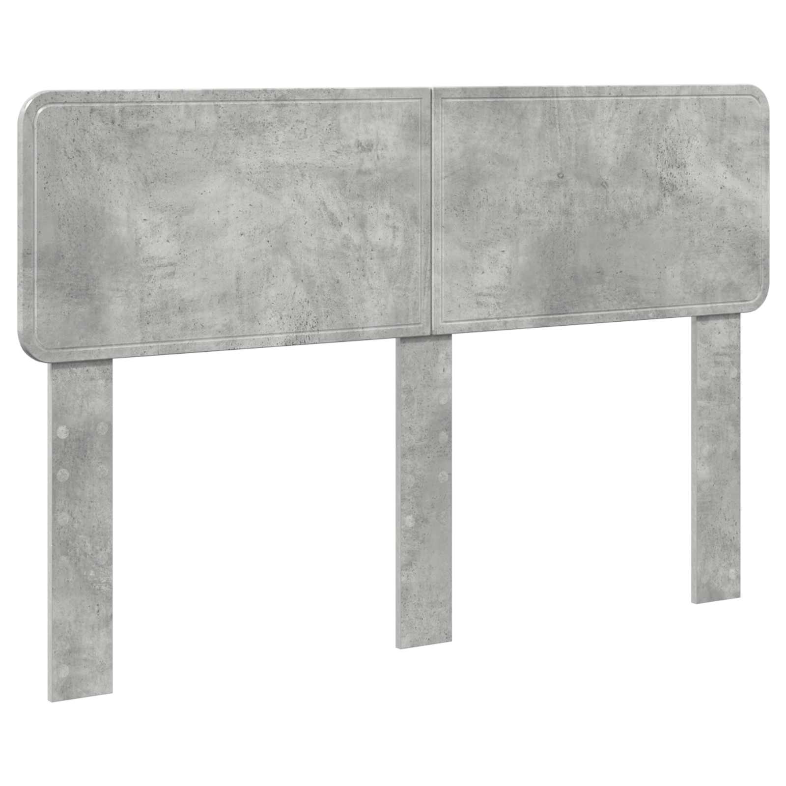 vidaXL Hoofdbord Beton Grijs Bewerkt hout, foto 3
