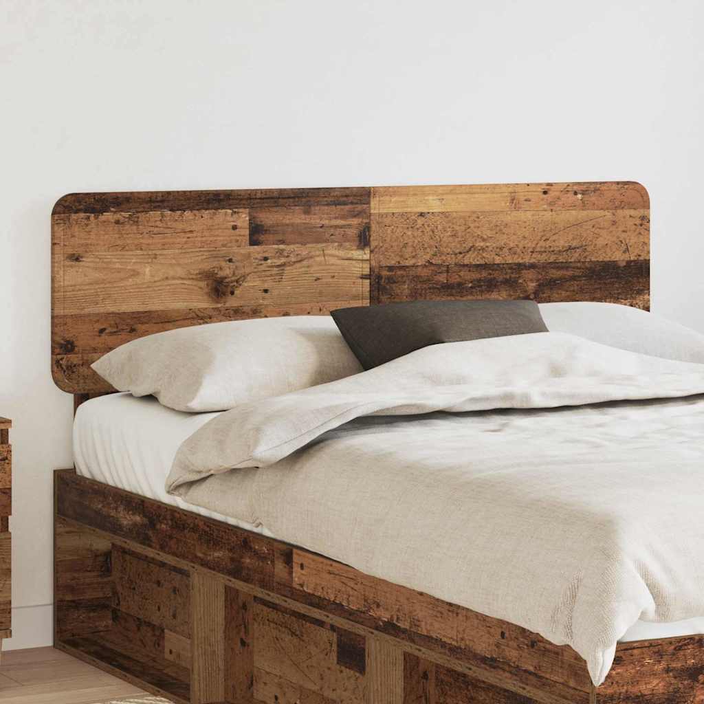 Paturi si accesorii - Tăblie cap cu headboard Lemn Vechi 140 cm Lemn compozit