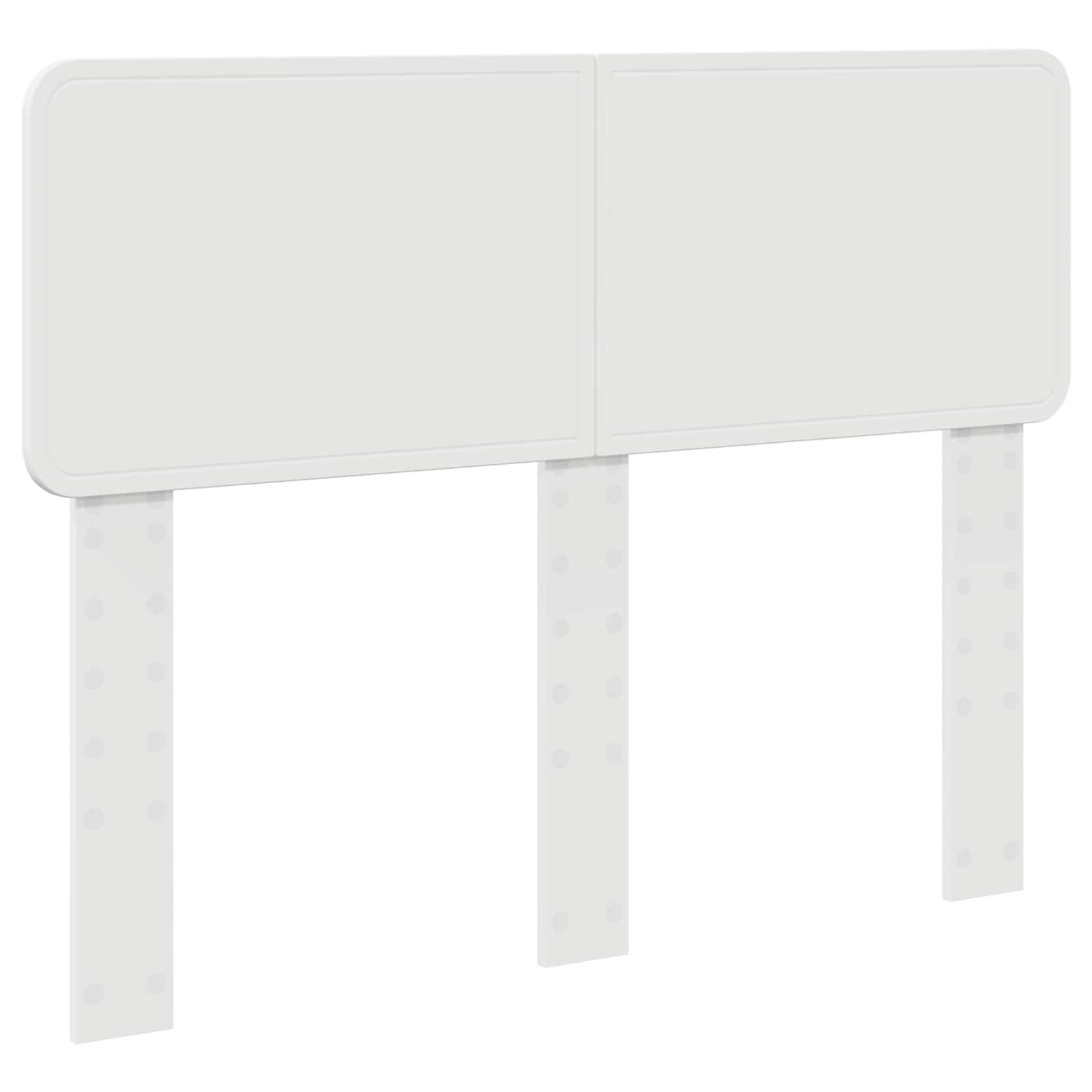 Galvgalis ar galvas klāju Balts 135 cm Inženierijas koks