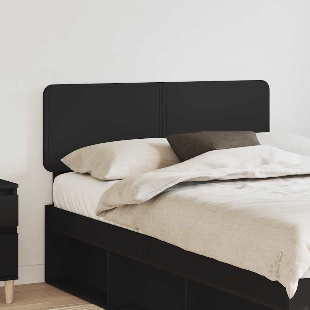 Paturi si accesorii - Tăblie cap cu headboard Stejar Negru 135 cm Lemn compozit