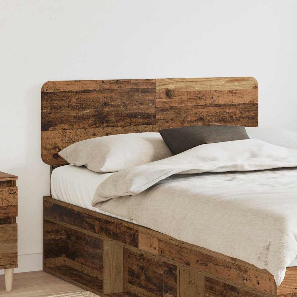Paturi si accesorii - Tăblie cap cu headboard Lemn Vechi 135 cm Lemn compozit
