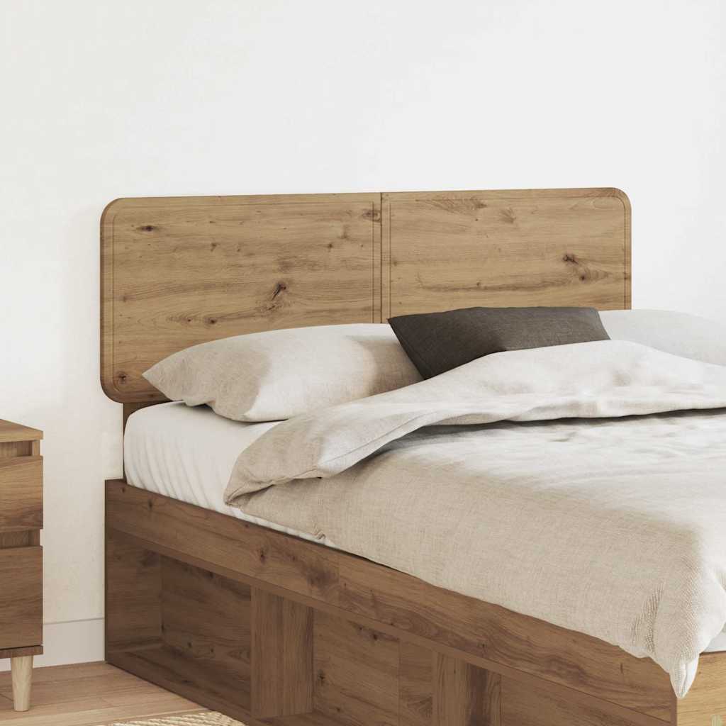 Paturi si accesorii - Tăblie cap cu headboard Stejar Artizanal 135 cm Lemn compozit