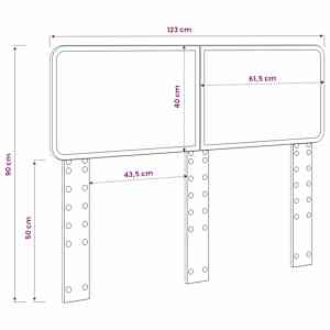 Čelo postele Staré dřevo 120 cm Kompozitní dřevo - obrázek 10