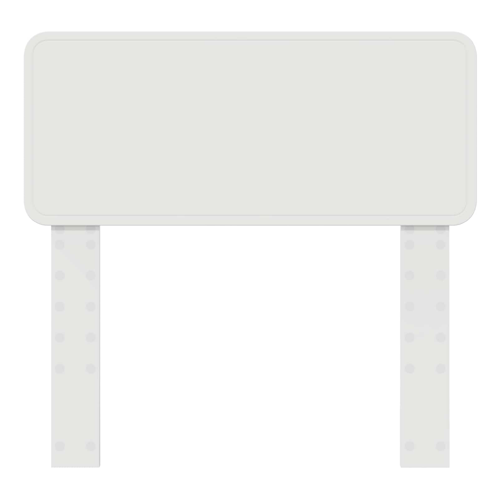 Galvgalis ar galvas klāju Balts 80 cm Inženierijas koks