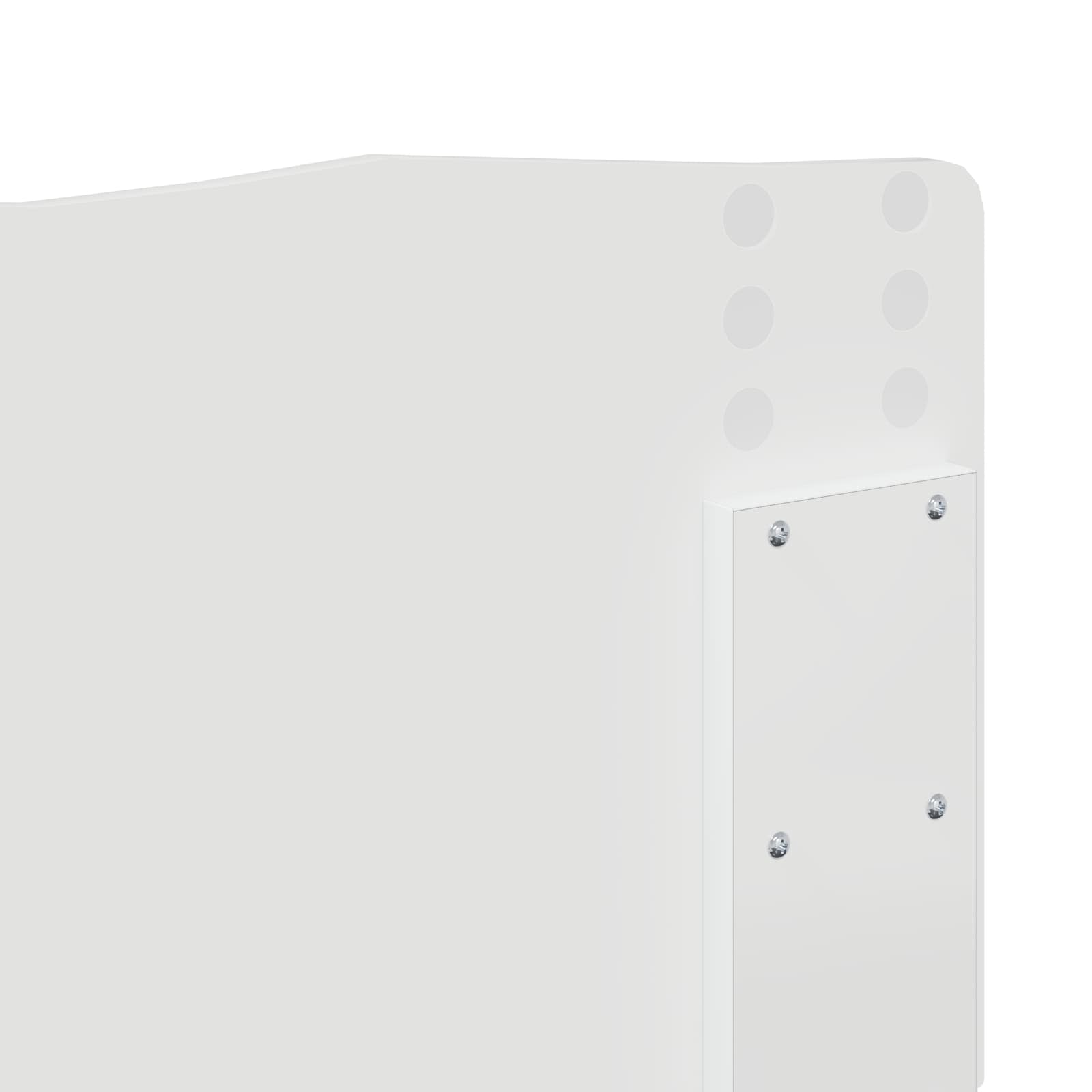 Galvgalis ar galvas klāju Balts 200 cm Inženierijas koks