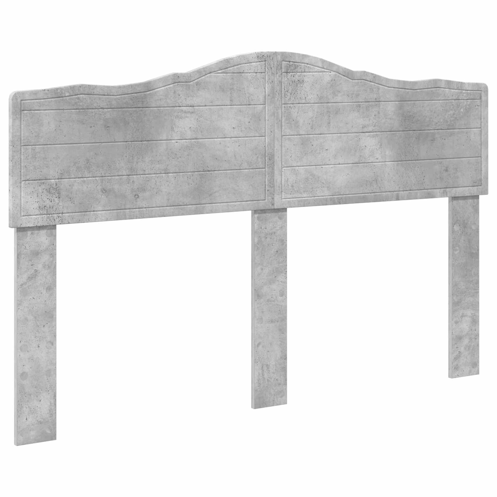 vidaXL Hoofdbord Beton Grijs Bewerkt hout, foto 3