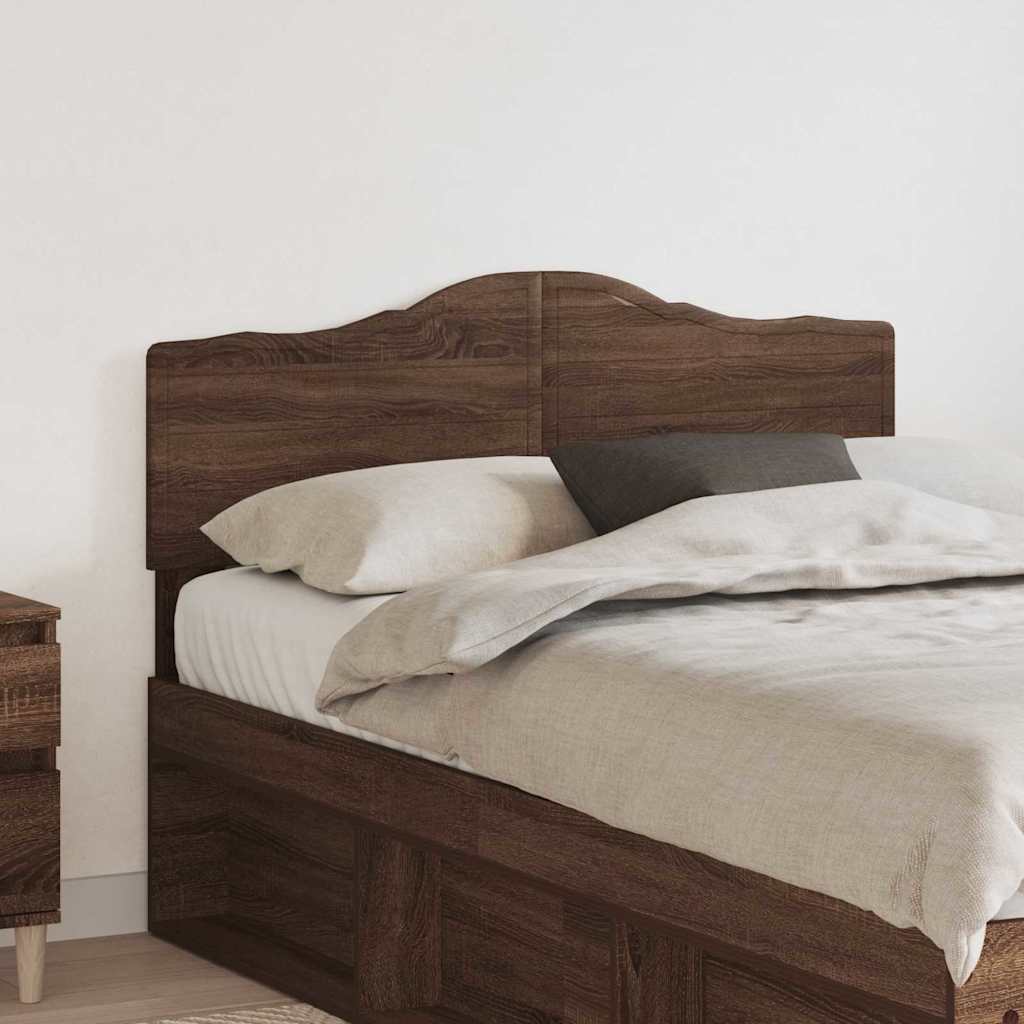 Tăblii de pat - Tăblie cap cu headboard Stejar închis 135 cm Lemn compozit
