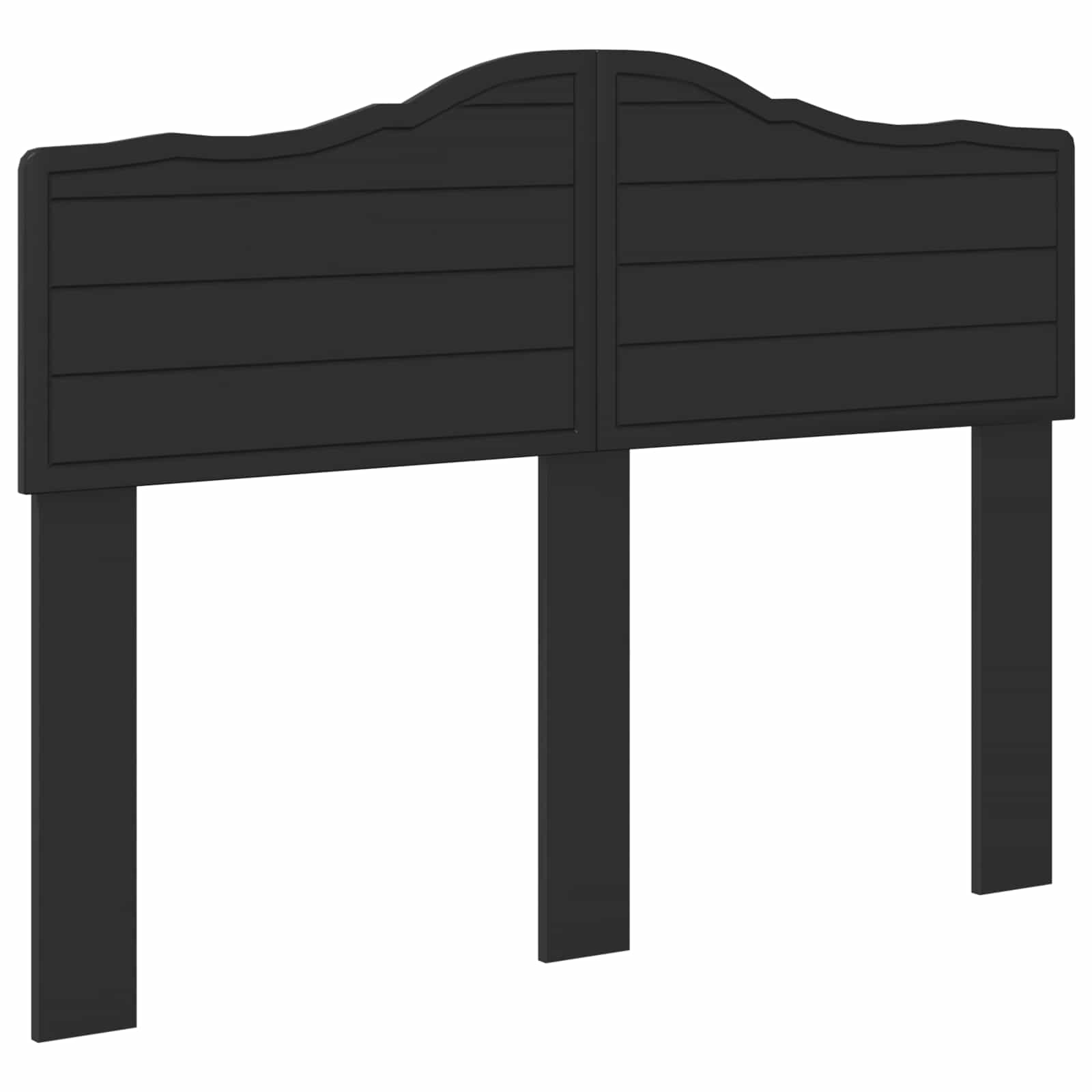 vidaXL Hoofdbord Zwart Eiken Bewerkt hout, foto 3