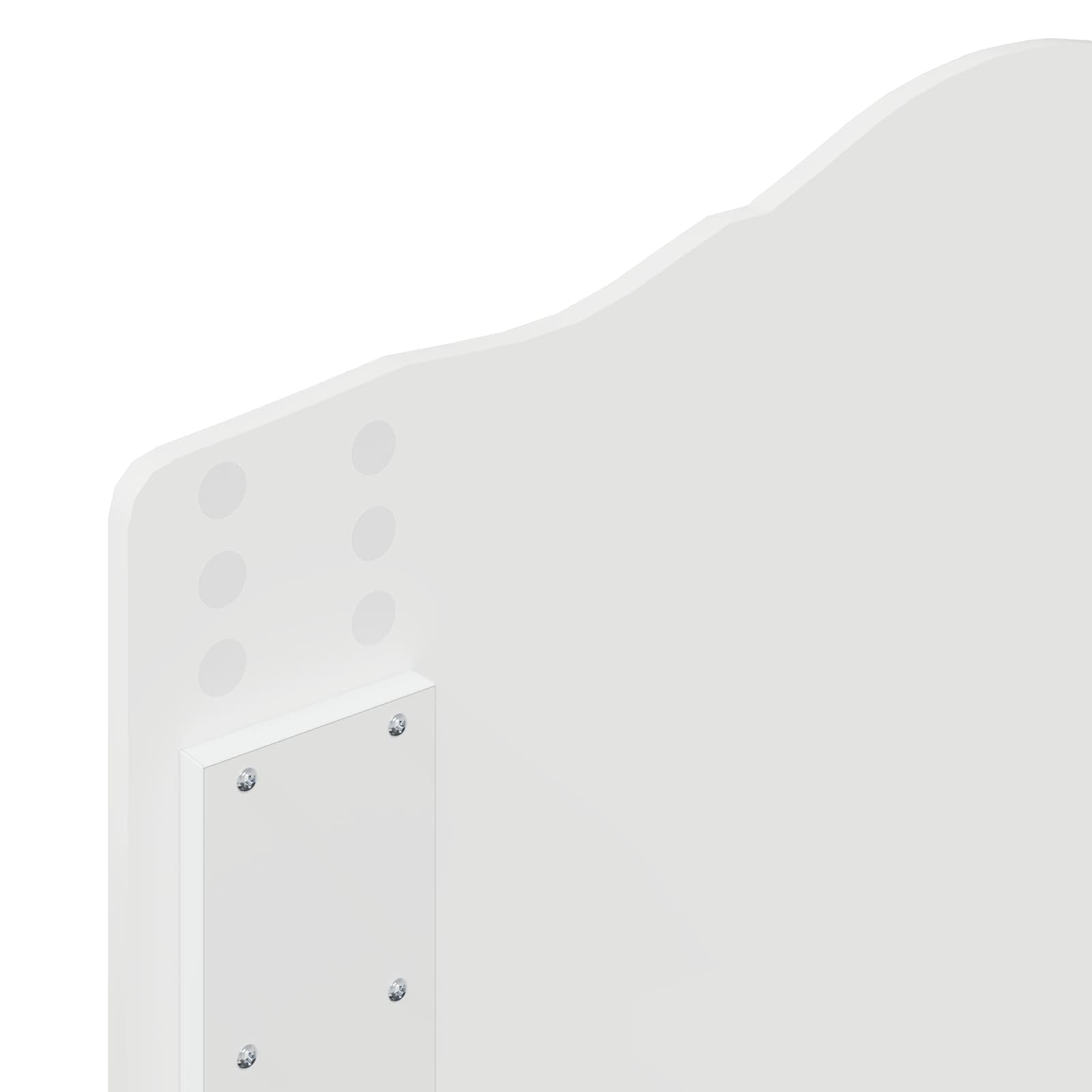 Galvgalis ar galvas klāju Balts 90 cm Inženierijas koks