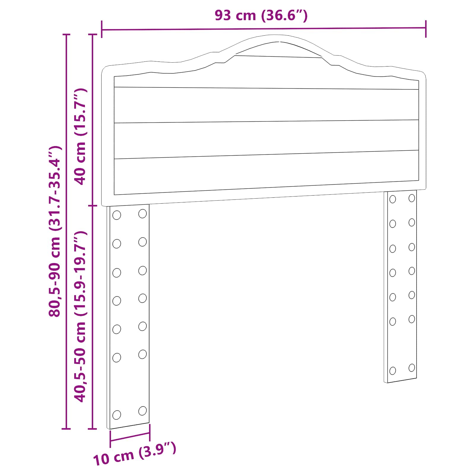 Galvgalis Melns ozolkoks 90 cm Inženierijas koks
