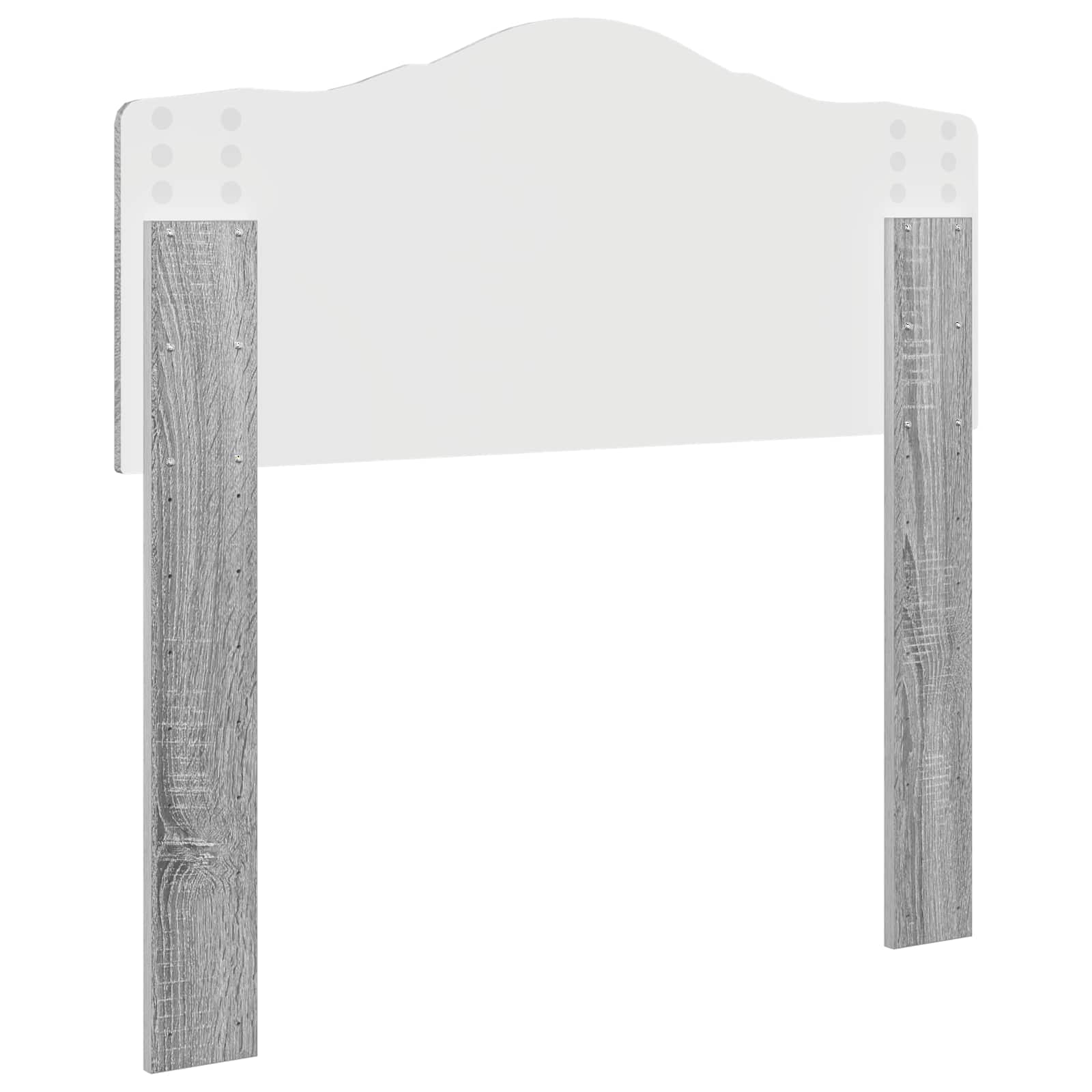 Galvgalis ar galvas klāju Pelēks Sonoma 75 cm Inženierijas koks