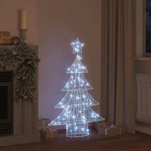 Vánoční stromeček s 100 LED diodami Studená bílá 120 cm Akryl - obrázek 3