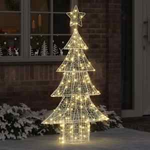 Vánoční stromeček s 160 LED diodami Teplá bílá 150 cm Akryl - obrázek 1
