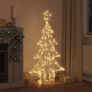 Vánoční stromeček s 160 LED diodami Teplá bílá 150 cm Akryl - obrázek 3