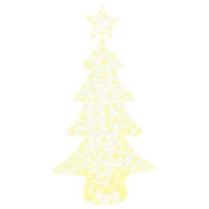Vánoční stromeček s 160 LED diodami Teplá bílá 150 cm Akryl - obrázek 4