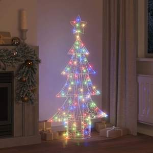 Vánoční stromeček s 160 LED diodami Vícebarevný 150 cm Akryl - obrázek 3