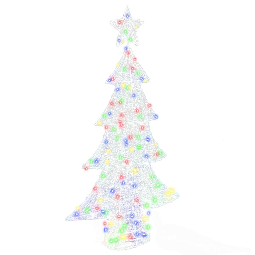vidaXL Brad de Crăciun cu 160 LED Multicolour 150 cm Acril