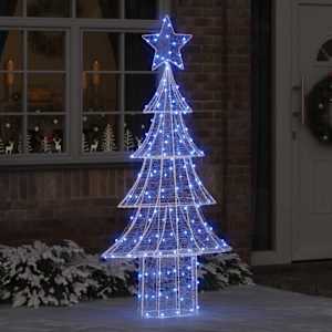 Vánoční stromeček s 240 LED diodami Modrá 180 cm Akryl - obrázek 1