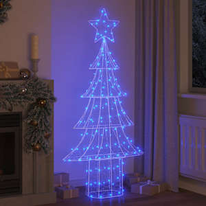 Vánoční stromeček s 240 LED diodami Modrá 180 cm Akryl - obrázek 3