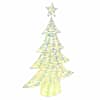 vidaXL J&otilde;ulupuu 120 LED-i Soe valge 120,5 cm PET