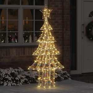 Vánoční stromeček s 240 LED diodami Teplá bílá 181 cm PET - obrázek 1