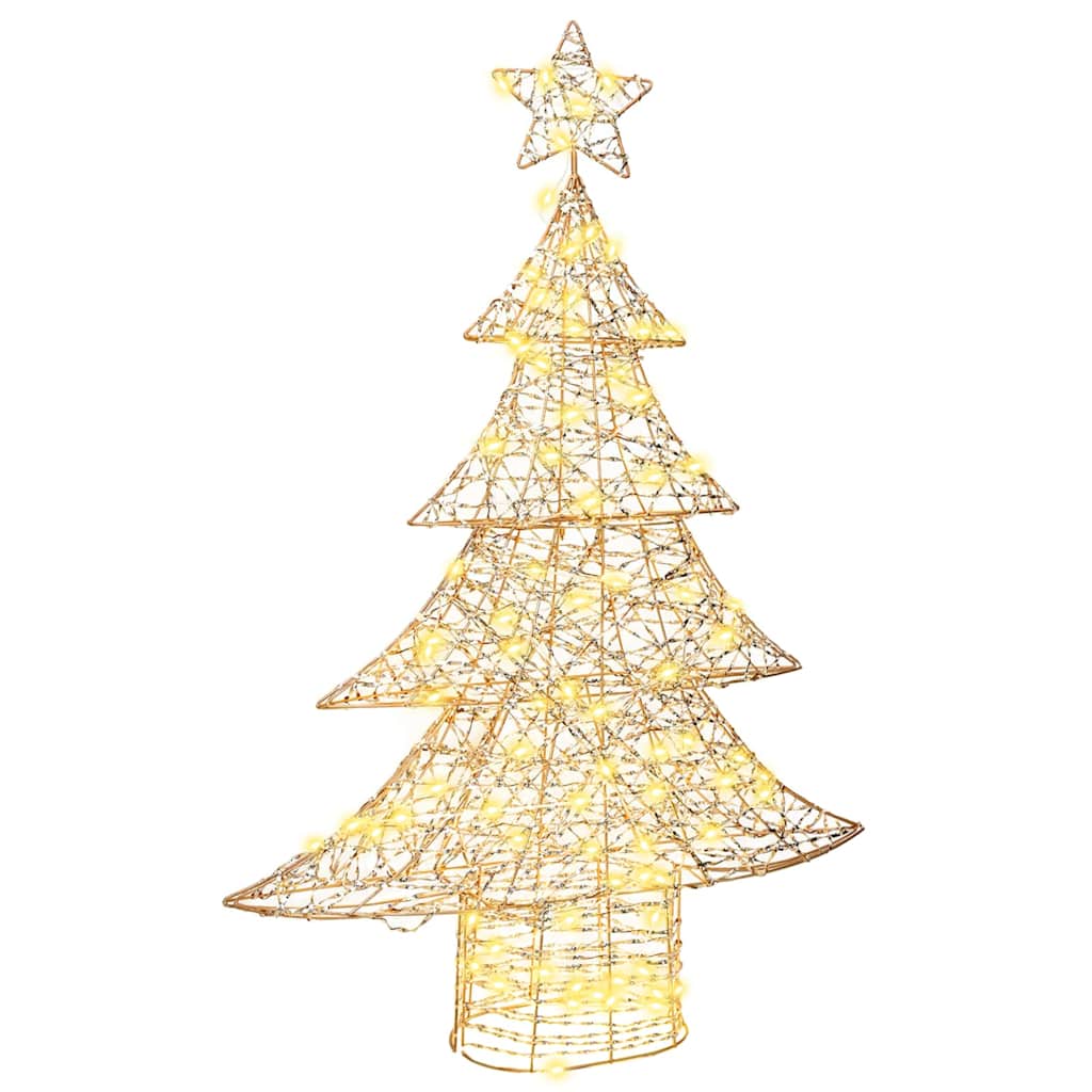 Sapin de Noël avec 120 LED Blanc chaud 120 cm PET