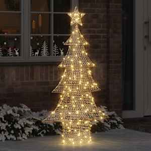 Vánoční stromeček s 160 LED diodami Teplá bílá 151 cm PET - obrázek 1