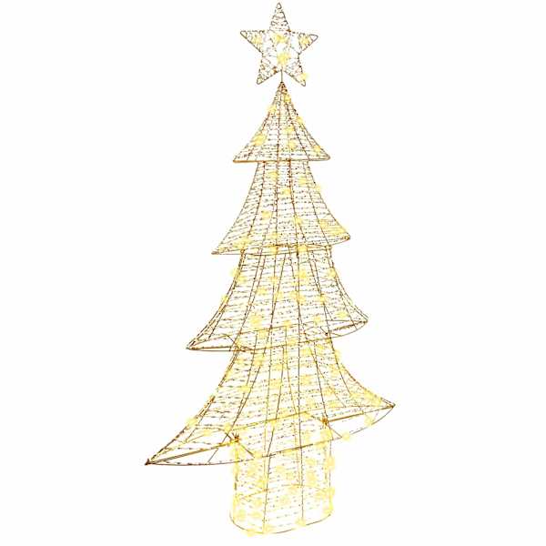vidaXL J&otilde;ulupuu 160 LED-i Soe valge 151 cm PET