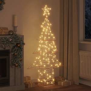 Vánoční stromeček s 240 LED diodami Teplá bílá 181 cm PET - obrázek 3
