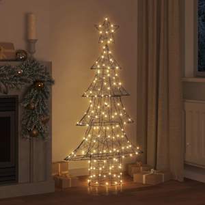 Vánoční stromeček s 160 LED diodami Teplá bílá 150 cm Ratan - obrázek 3